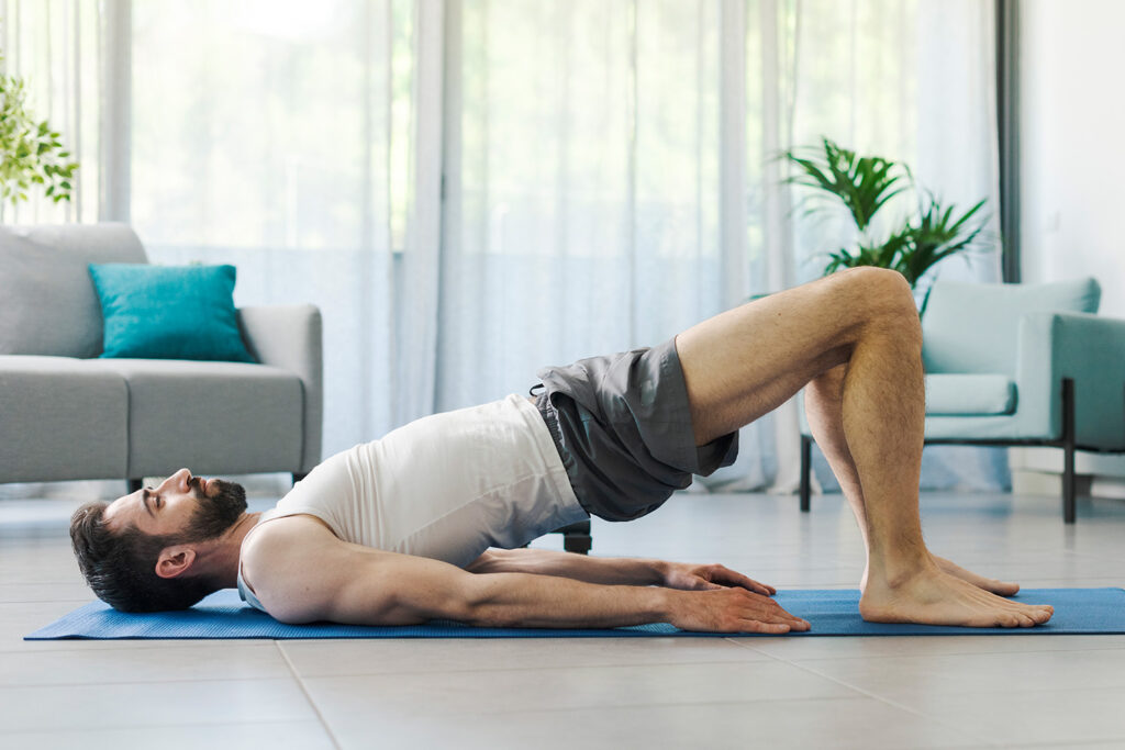 bridge pose in yoga bridge yoga pose